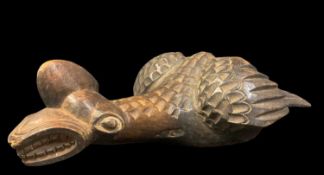 CAMEROON COCKERAL CREST MASK, 68cm L