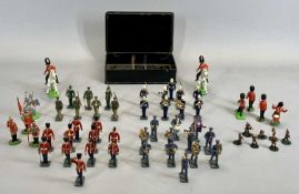HAND PAINTED LEAD FIGURES, A SET OF 12 - Marching Band, 5.5cms H, various other hand painted lead