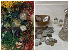 JADE TYPE & OTHER COSTUME JEWELLERY NECKLACES, Arsenal Geneve wristwatch and a 1981 Charles and