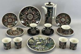 PORTMEIRION POTTERY 'MAGIC CITY' TEA SERVICE designed by Susan William Ellis, 22 pieces