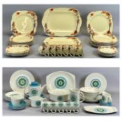 DINNER & COFFEE SERVICE including lidded circular tureen, two oval platters, three various jugs,