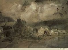 WILLIAM SELWYN limited edition print (61/300) - Porthdinllaen, signed in pencil, 30 x 40cms