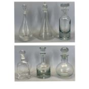 DARTINGTON CRYSTAL - a Sharon decanter with stopper, 36cms H, boxed, sherry decanter with stopper,