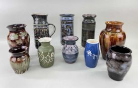 ASSORTED 20TH CENTURY WELSH STUDIO POTTERY, including 4 Ewenny, 4 Llangollen and 2 Betws y coed