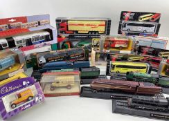 ASSORTED MAINLY BOXED & LOOSE DIECAST VEHICLES, Maisto Airport shuttlebus, helicopter transporter,