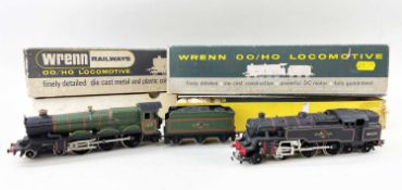 TWO WRENN RAILWAYS LOCOMOTIVES, comprising 2-6-4 TANK, 29cm length and W2221 Cardiff Castle, 00