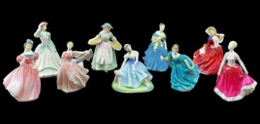 NINE VARIOUS ROYAL DOULTON FIGURINES, comprising HN2135 