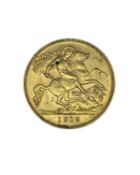 GEORGE V GOLD HALF SOVEREIGN, 1912, 4.0gms Provenance: deceased estate Ceredigion, consigned via our