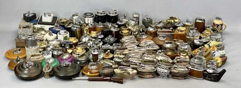 VINTAGE & RETRO TABLE LIGHTERS - wood, glass, perspex, Bakelite and other materials