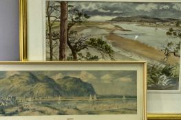 GORDON ARNOLD watercolour - titled 'Deganwy from Bodlondeb' to a Wirral Society of Arts Exhibition