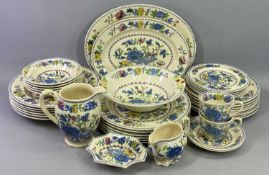 MASONS IRONSTONE 'REGENCY' DINNER SERVICE including two graduated oval plates, milk jug, sauce boat,