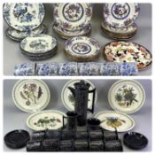 PORTMEIRION 'TOTEM POLE' COFFEE SERVICE - designed by Susan Williams Ellis, 22 pieces, five