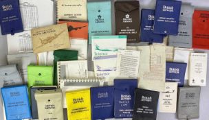 BRITISH AIRWAYS - a collection of Ground Engineer's handbooks on aircraft data and drills, various