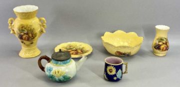 AYNSLEY 'ORCHARD GOLD' LIMITED EDITION MILLENNIUM DAFFODIL VASE 1999 - 2000 - hand painted with