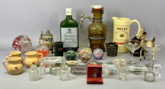 HOBBS WELCH DESIGN - Gordon's Special Dry London Gin bottle form water jug with lid, a Wade PDM