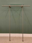 OFFERED WITH LOT 18 - MODERN GLASS & CHROME HALL DISPLAY SHELF - 170cms H, 126cms W, 51cms D