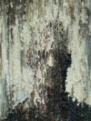 ‡ CARL MELEGARI impasto oil on box canvas - entitled verso 'Aquila', inscribed verso with artist's