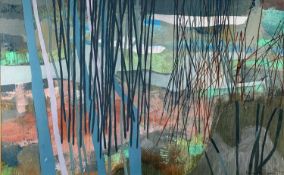 ‡ MARY LLOYD JONES mixed media - 'Afon Teifi', signed and dated '77 Dimensions: 33 x
