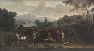 CIRCLE OF JOHN WOOTTON (1682-1764) oil on canvas - The Kill or The Breaking Up of the