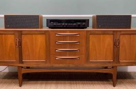 PAIR BANG & OLUFSON HI-FI SPEAKERS & ROTEL AM/FM STEREO RECEIVER, speakers - model 'Beovox 1000'
