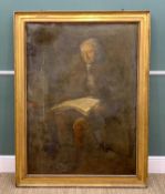 EARLY 19TH CENTURY PROVINCIAL ENGLISH SCHOOL oil on canvas - portrait of a seated gentleman