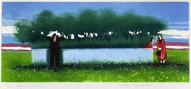 ‡ KARÓLÍNA LÁRUSDÓTTIR (Icelandic, 1944-2019) limited edition (18/100) coloured etching with