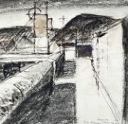 ‡ GEORGE LITTLE (Welsh, 1927-2017) mixed media - entitled 'Study-Britannia Colliery 1991-94',