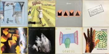 GENESIS, 8 LP RECORDS - Seconds Out 1977 (double LP), Invisible Touch 1986, Duke 1980, Genesis 1983,