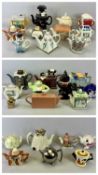 NOVELTY TEAPOTS - to include Sadler Royalty, Wade, Wood Potters, Cardew, ETC (27 in total)