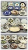 COLLECTOR'S PLATES - to include Aynsley Christmas, Bradex Norman Rockwell, Portmeirion jardinieres