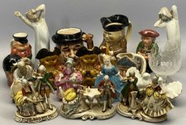 ROYAL DOULTON FIGURES (2), Royal Doulton character jugs, Spanish figures, continental ornaments
