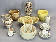 SYLVAC & OTHER ASSORTMENT, also Minton Haddon Hall, Wade lustre salad bowl and servers, ETC