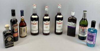 ALCOHOL - Gordon's Sloe Gin 70cl bottle, 26% vol, Pernod 70cl bottle, 40% vol, Black Mountain