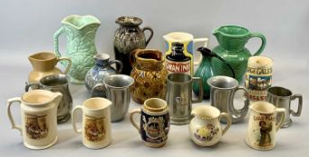 REPRODUCTION ADVERTISING JUGS (5), Colemans Mustard, Wills Gold Flake, Swan Inn and George Gale