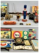 VINTAGE TOYS & GAMES - tin plate Simplex portable typewriter Model No 250, Sketchograph, Frustration