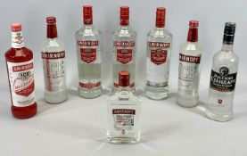 ALCOHOL - Smirnoff Vodka 1 ltr bottle, 37.5% vol (3), Russian Vodka 70cl bottle, 38% vol, Smirnoff