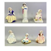 ROYAL DOULTON FIGURINES (6) - 'Dinky Do Lavender/Lemon' HN1678, 'Dinky Do Pink' HN2120, 'Dinky Do