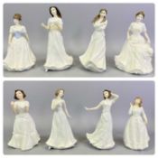 ROYAL DOULTON FIGURINES (8) - 'Joy' HN3875, 'Melody' HN 4117, 'Harmony' HN4096, 'Greetings'