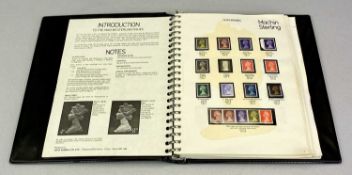 STAMPS - an album of Machin sterlings and decimals, signed to the frontispiece by Arnold Machin