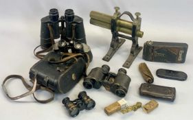 19TH CENTURY TABLETOP CRIMPING ROLLER – on painted cast iron stand (lacking handle), three pairs