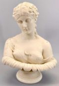VICTORIAN PARIAN BUST - The Art Union of England After C Delpech, the Water Nymph Clytie emerging