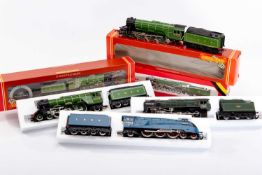 FOUR HORNBY RAILWAYS OO GAUGE STEAM LOCOMOTIVES, comprising R372 LNER class A4 locomotive 'Seagull',