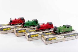 FOUR WRENN OO/HO GAUGE LOCOMOTIVES, comprising W2204 0/6/0 tank locomotive in LMS maroon x 2,