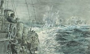 'SNAFFLES' CHARLES JOHNSON PAYNE (1884-1967) 'Who-whoop!' (kill in the open) coloured print - signed