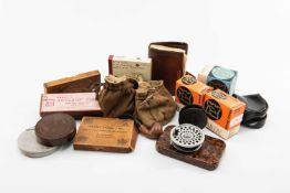ASSORTED FISHING ACCESSORIES including Angler's Pipe Box containing Irish 'Peterson Grafton' pipe