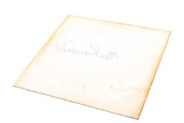 RARE DIAMOND HEAD 'WHITE ALBUM' VINYL LP SIGNED BY DUNCAN SCOTT, with a hand-written tracklist and
