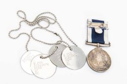 ELIZABETH II NAVY LONG SERVICE & GOOD CONDUCT MEDAL to LSTD W. T. Dodd, D151267QRN and four metal