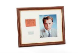 RICHARD BURTON AUTOGRAPH - together with a coloured publicity photograph and original Morrison