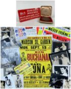 BRIAN CURVIS AND KEN BUCHANAN RELATED BOXING MEMORABILIA, including bronze 1958 Cardiff Commonwealth