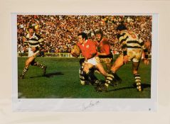 RUGBY GREATS SERIES limited edition (280/500) coloured photo print - British Lions Tour New